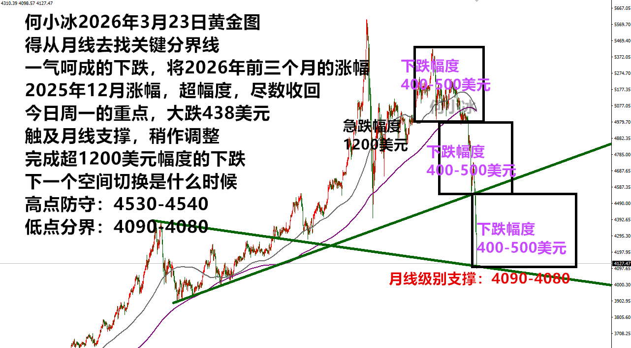 何小冰：金价银价双双暴跌，高低点是关键